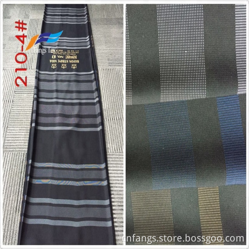 Warmly Polyester Rayon Nida Dubai Striped Knitted Fabrics